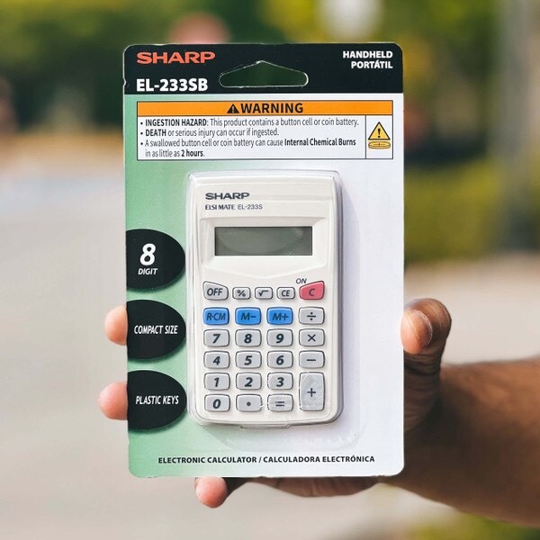 Sharp EL-233SB Handheld Calculator